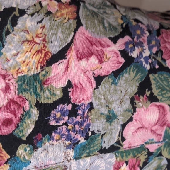 Vintage 80's 90's Floral Long Midi Dress - Picture 9 of 12